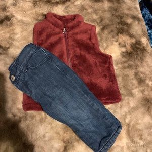 Baby Jean and Vest outfit